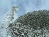 
GBT dish and secondary support.

