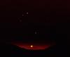Setting moon from Mauna Kea