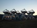 BIMA array at sunset